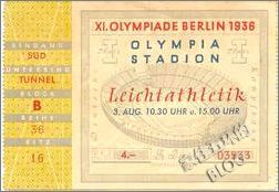 1936年第十一届奥运会门票