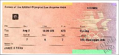 1984年第二十三届奥运会门票