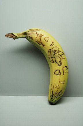 香蕉皮上的创意设计