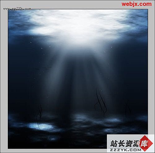 Photoshop打造美丽海底光线效果1_天极设计在线