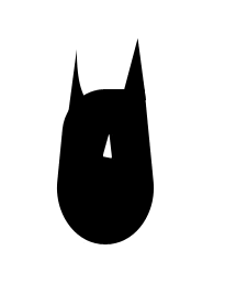 天极设计在线_Photoshop绘矢量卡通蝙蝠侠