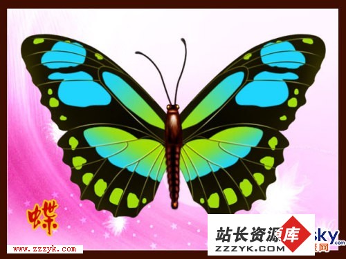 用Photoshop制作美丽的彩色蝴蝶